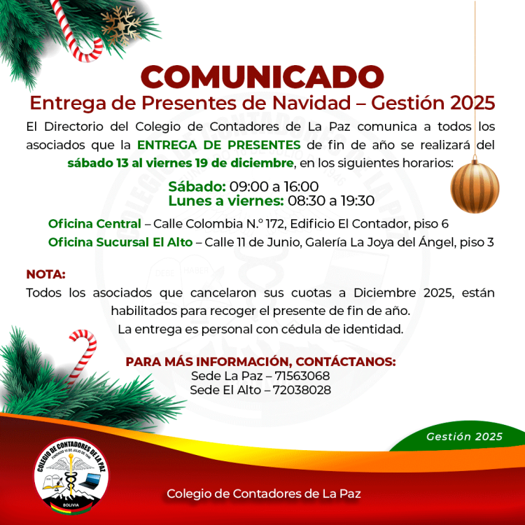 ENTREGA PRESENTE DE FIN DE AÑO 2025