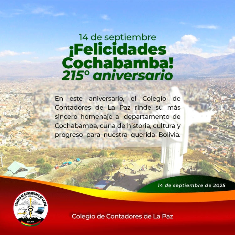 ¡Felicidades Cochabamba!
